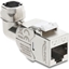 Picture of Delock Keystone Module RJ45 jack to LSA Cat.6A toolfree 90° angled shielded for cable diameter from 5.0 - 8.5 mm