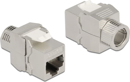 Picture of Delock Keystone Module RJ45 jack to LSA Cat.6A toolfree shielded