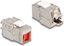 Attēls no Delock Keystone Module RJ45 jack to LSA Cat.6A toolfree with red dust cover