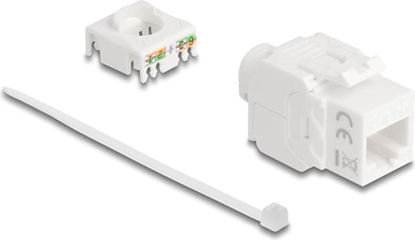 Picture of Delock Keystone Module RJ45 jack to LSA Cat.6A UTP 180° toolfree
