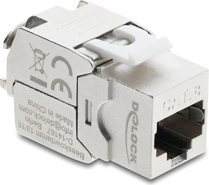Picture of Delock Keystone Module RJ45 jack to LSA Cat.8.1 shielded tool-free