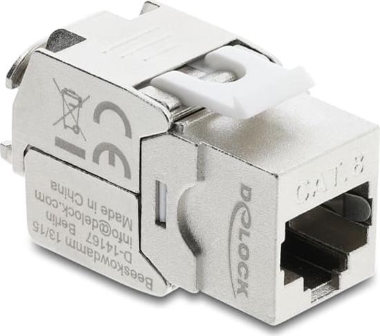 Picture of Delock Keystone Module RJ45 jack to LSA Cat.8.1 shielded tool-free