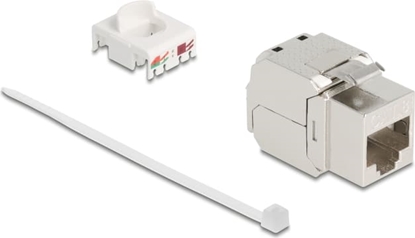 Picture of Delock Keystone Module RJ45 jack to LSA Cat.8.1 with metal latch toolfree