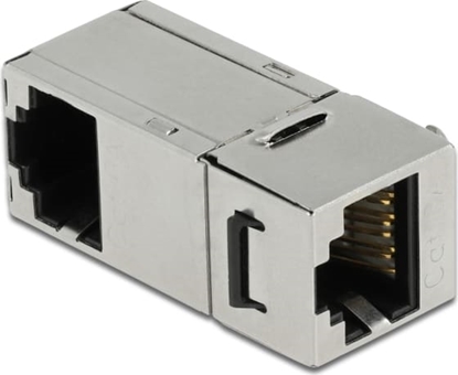 Picture of Delock Keystone Module RJ45 jack to RJ45 jack Cat.6A 90° angled