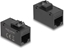Picture of Delock Keystone Module RJ45 jack to RJ45 jack Cat.6A UTP black