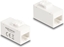 Attēls no Delock Keystone Module RJ45 jack to RJ45 jack Cat.6A UTP white
