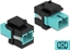 Attēls no Delock Keystone Module SC Simplex female to SC Simplex female aqua / black