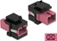 Attēls no Delock Keystone Module SC Simplex female to SC Simplex female violet / black