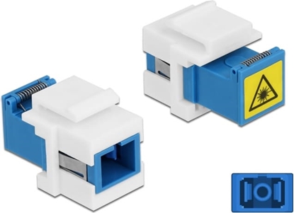 Picture of Delock Keystone Module SC Simplex female to SC Simplex female with laser protection flip inside