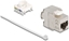 Picture of Delock Keystone Module slimline / shortbody RJ45 jack to LSA Cat.6A shielded 180° toolfree