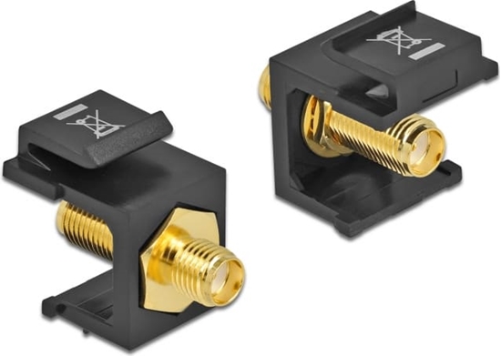 Picture of Delock Keystone Module SMA female > SMA female black