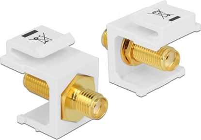 Picture of Delock Keystone Module SMA female > SMA female white