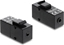 Picture of Delock Keystone Module stereo jack female 3.5 mm 4 pin to stereo jack female 3.5 mm 4 pin black