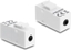 Изображение Delock Keystone Module stereo jack female 3.5 mm 4 pin to stereo jack female 3.5 mm 4 pin white