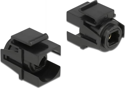Picture of Delock Keystone Module TOSLINK female > TOSLINK female black
