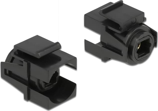 Picture of Delock Keystone Module TOSLINK female > TOSLINK female black