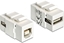 Picture of Delock Keystone Module USB 2.0 A female > USB 2.0 B female white