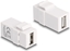 Picture of Delock Keystone Module USB 2.0 A female to USB 2.0 A female white