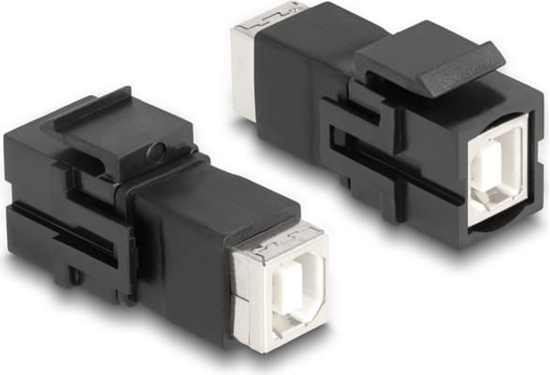 Picture of Delock Keystone Module USB 2.0 Type-B jack to USB 2.0 Type-B jack black