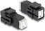 Picture of Delock Keystone Module USB 2.0 Type-B jack to USB 2.0 Type-B jack black