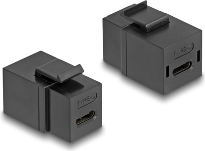 Picture of Delock Keystone Module USB 2.0 Type-C™ female to female black