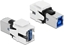 Picture of Delock Keystone Module USB 5 Gbps A female > USB 5 Gbps B female white