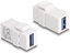 Picture of Delock Keystone Module USB 5 Gbps A female to USB 5 Gbps A female white (1:1)