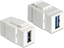 Attēls no Delock Keystone Module USB 5 Gbps Type-A female to Type-A female white