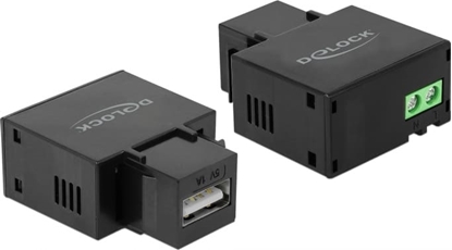 Picture of Delock Keystone Module USB Type-A Charging Port 1 A black