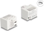 Picture of Delock Keystone Module with 2 x USB Type-C™ Charging Port PD 20 W white
