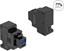 Picture of Delock Keystone Module with USB Type-A and USB Type-C™ Charging Port PD 20 W black
