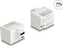 Attēls no Delock Keystone Module with USB Type-A and USB Type-C™ Charging Port PD 20 W white