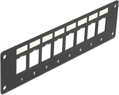 Attēls no Delock Keystone Mounting Panel 8 Port flush mount
