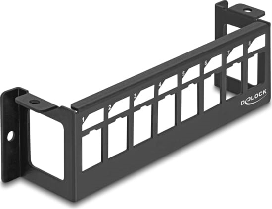 Picture of Delock Keystone Mounting Panel 8 Port surface mount horizontal