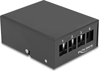 Picture of Delock Keystone Patch Panel 4 Port black