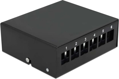 Picture of Delock Keystone Patch Panel 6 Port black