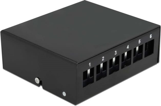 Picture of Delock Keystone Patch Panel 6 Port black