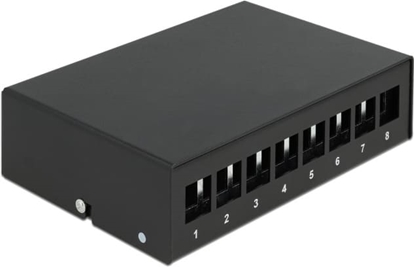 Picture of Delock Keystone Patch Panel 8 Port black