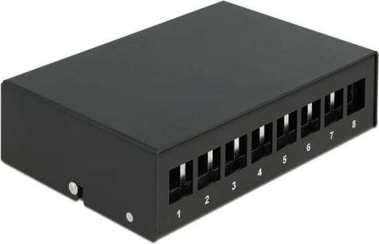 Picture of Delock Keystone Patch Panel 8 Port black