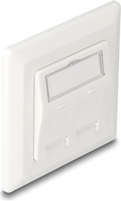 Picture of Delock Keystone Wall Outlet 2 port