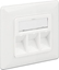 Picture of Delock Keystone Wall Outlet 3 port compact