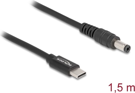 Picture of Delock Laptop Charging Cable USB Type-C™ male to 5.5 x 2.1 mm male