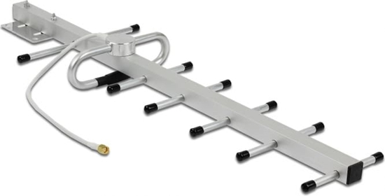 Picture of Delock LPWAN 806 - 896 MHz Yagi Antenna SMA plug 10 dBi fixed directional wall and pole mounting outdoor