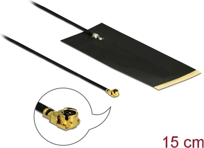 Picture of Delock LPWAN Antenna I-PEX Inc., MHF® I plug -2.63 dBi 1.13 15 cm FPC internal self-adhesive