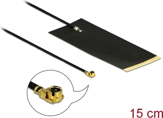 Picture of Delock LPWAN Antenna I-PEX Inc., MHF® I plug -2.63 dBi 1.13 15 cm FPC internal self-adhesive