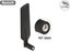 Attēls no Delock LTE Antenna Dual Band WLAN ac/a/b/g/n RP-SMA plug 1 - 4 dBi omnidirectional rotatable with tilt joint black