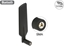 Изображение Delock LTE Antenna Dual Band WLAN ac/a/b/g/n SMA plug 1 - 4 dBi omnidirectional rotatable with tilt joint black