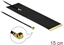 Изображение Delock LTE Antenna I-PEX Inc., MHF® I plug 1.9 - 3.9 dBi 1.13 15 cm FPC internal self adhesive