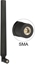 Picture of Delock LTE Antenna SMA plug 0 - 4 dBi omnidirectional rotatable with tilt joint black