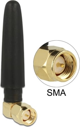Picture of Delock LTE Antenna SMA plug 90° 2 dBi omnidirectional fixed black
